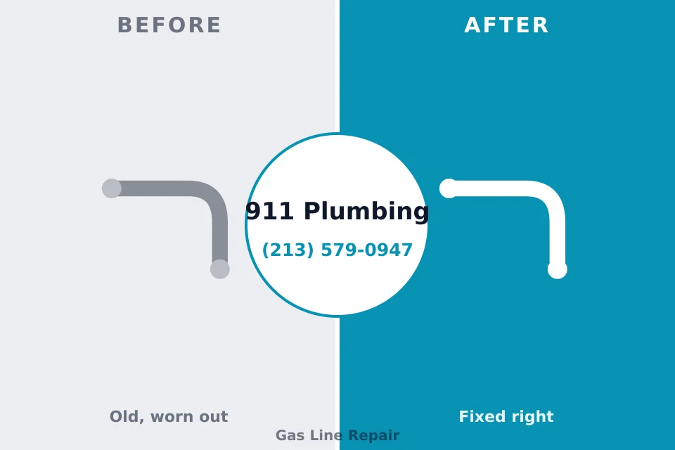Before and after: plumbing repair Syosset, NY